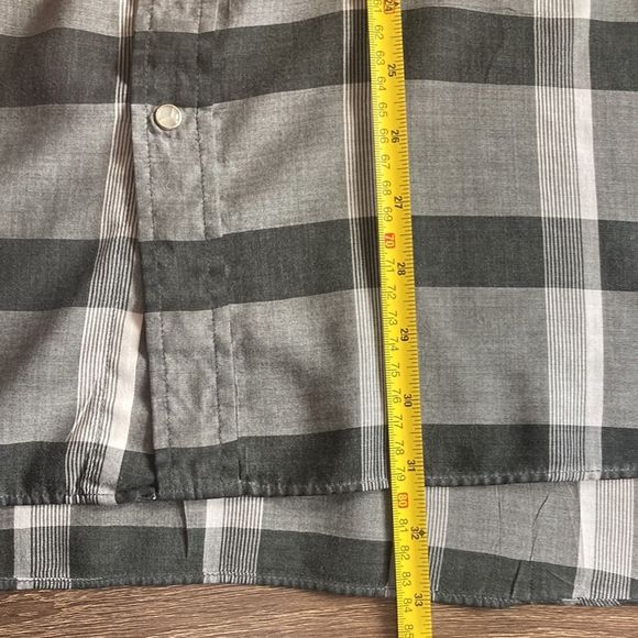 Vintage Mens Ely Cattleman 4XL Western Short Sleeve Button Down Shirt Black/Gray - Picture 7 of 9